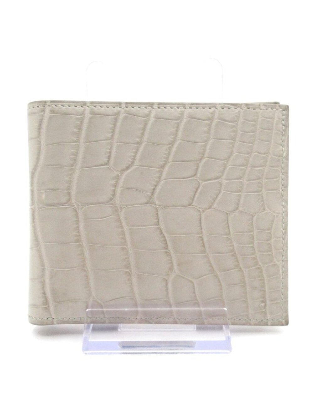 Hermes Billfold MC2 Copernicus Pearl Gray Wallet